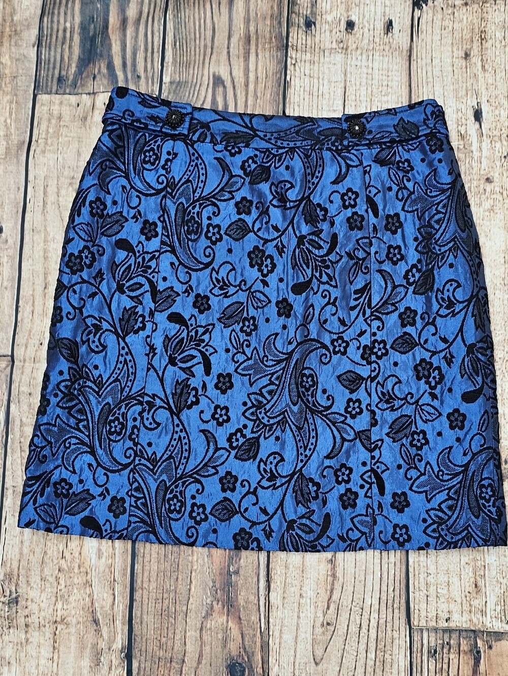 Vintage Harold's Paisley Floral Pencil Mini Skirt Women's Size 8 Designer
